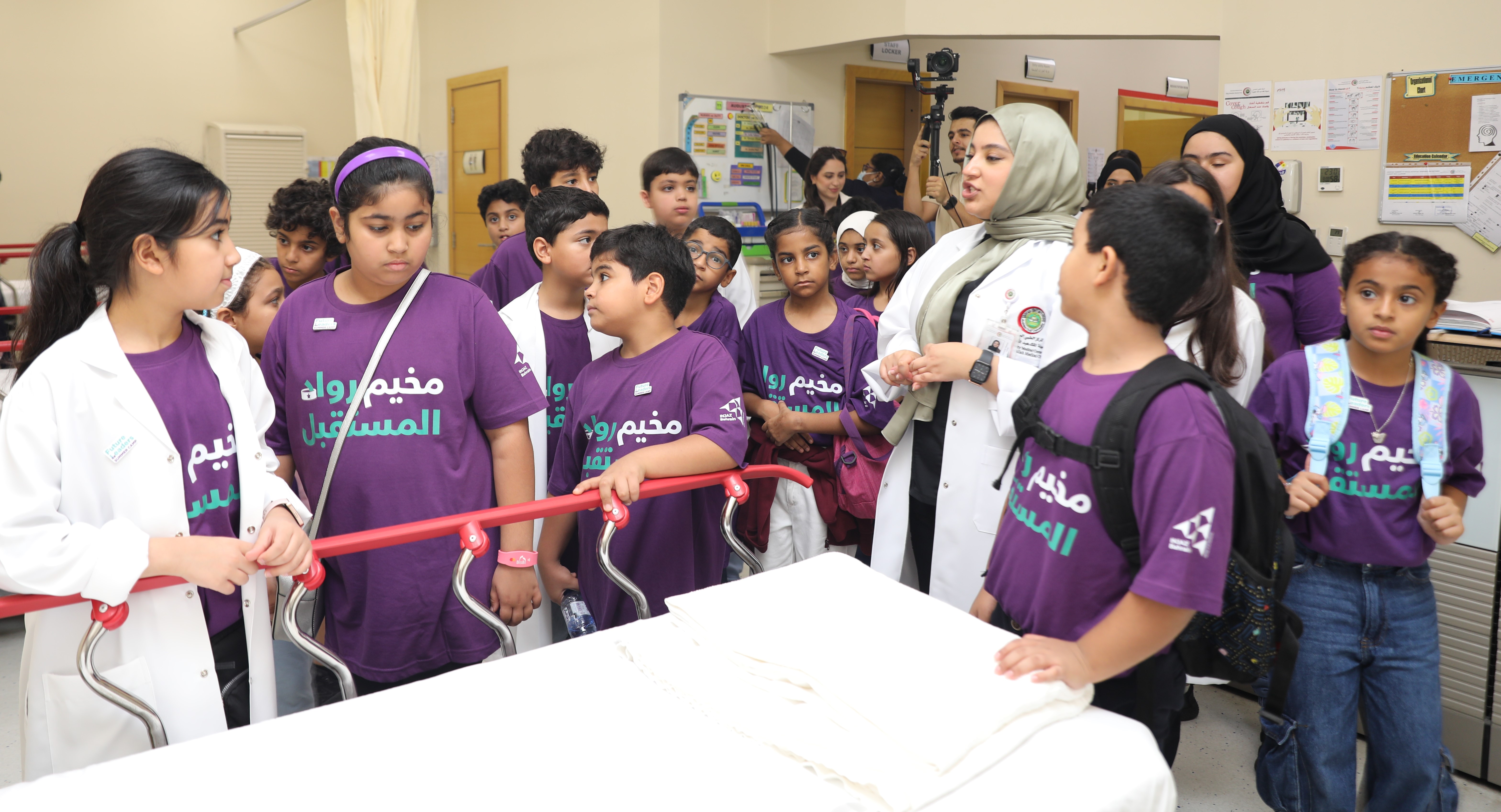 Participants in the 3rd “Future Leaders” Summer Camp Visit the University Medical Centre at the King Abdullah Medical City
