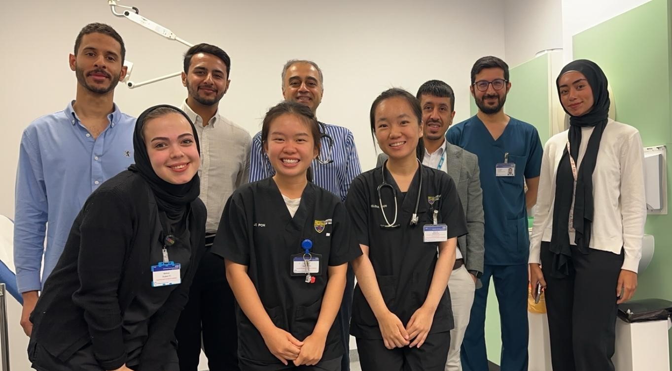 Arabian Gulf University Medical Students Participate in Training Course at Queen Elizabeth Hospital