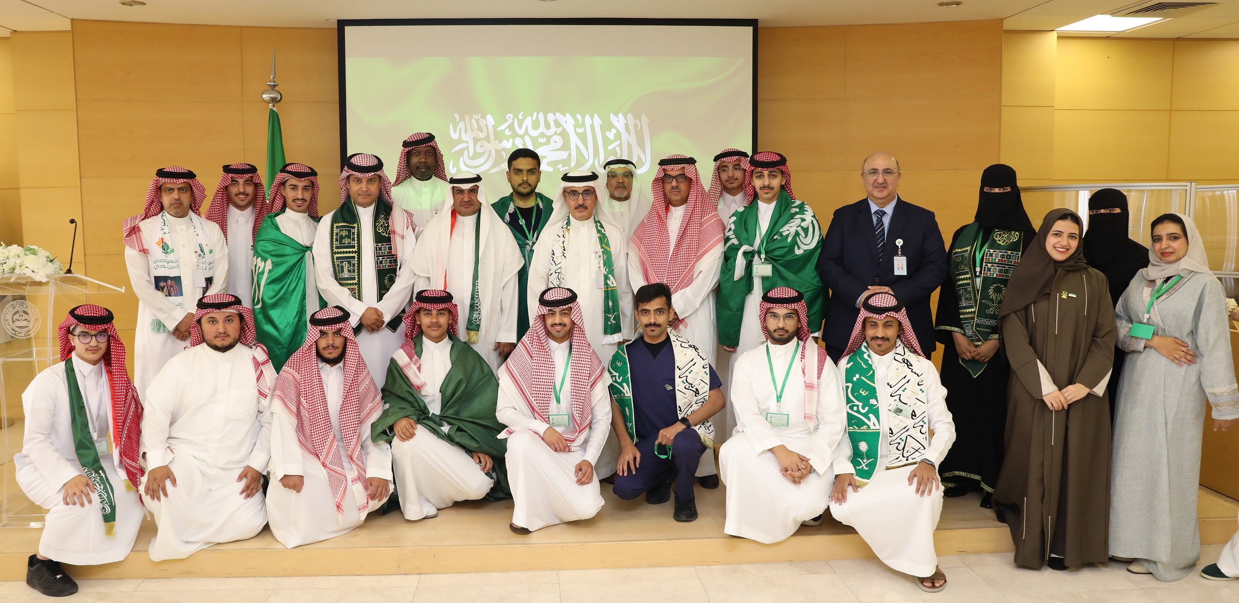 The Arabian Gulf University Celebrates the 94th Saudi National Day with Wide Student Participation