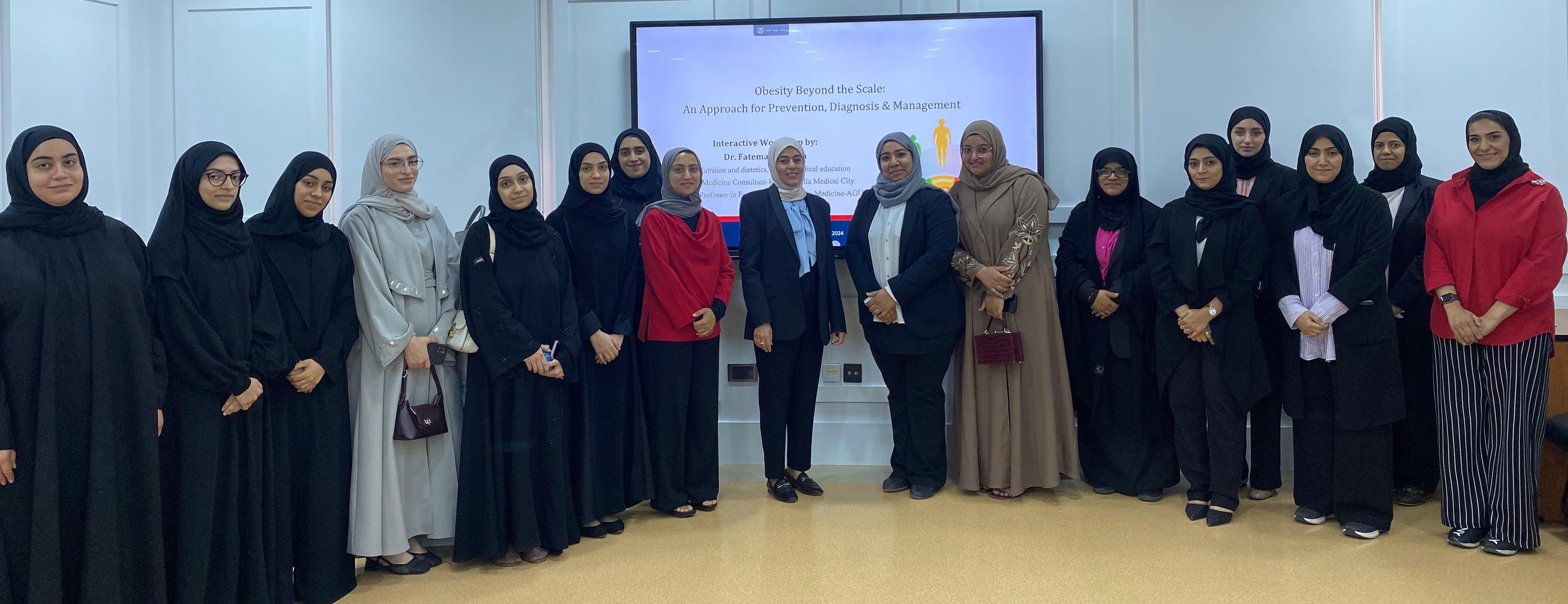 Dr Habbash Conducts Interactive Workshop on the Dangers of Obesity and Weight Management Skills