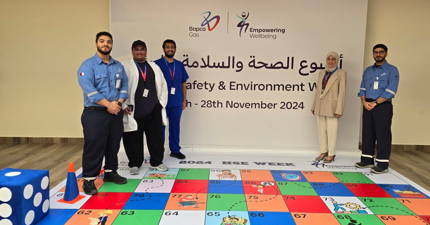 Students of the College of Medicine at AGU participate in Environment, Health & Safety Week at BAPCO