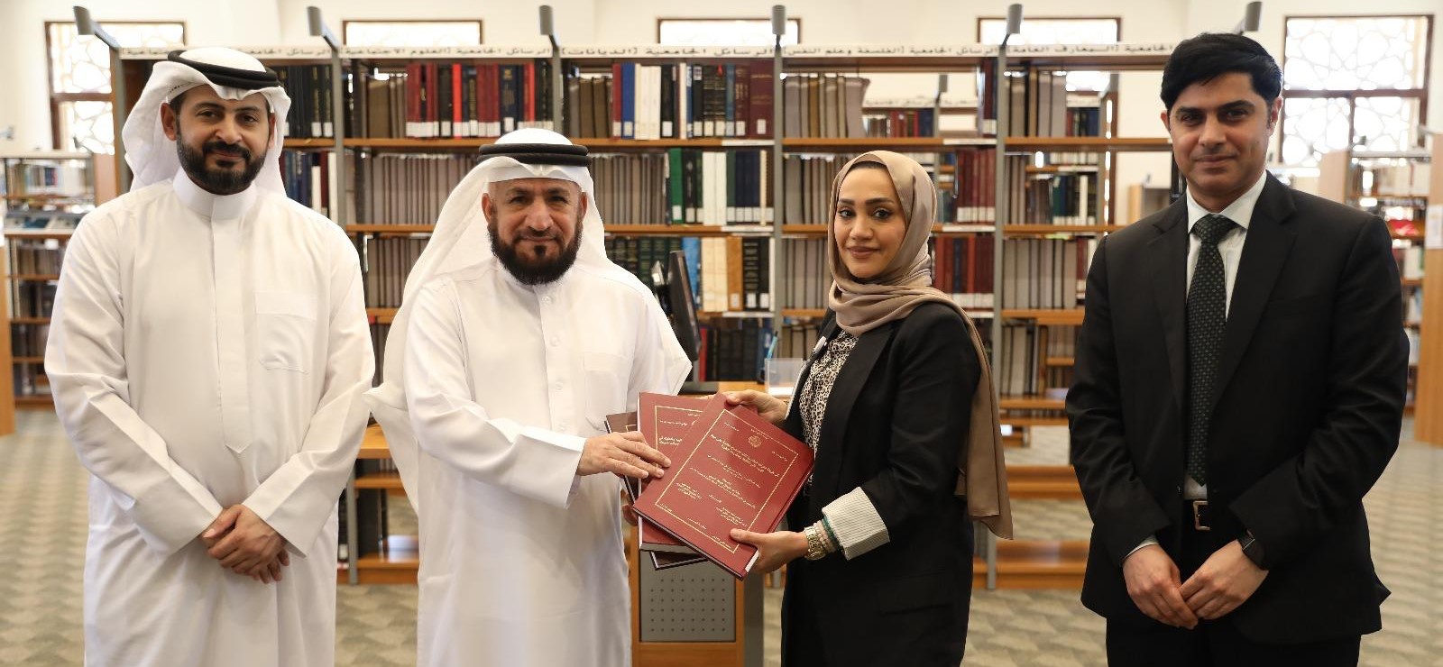 Arabian Gulf University Library Donates 1,329 Theses and Dissertations to the National Library at Isa Cultural Centre